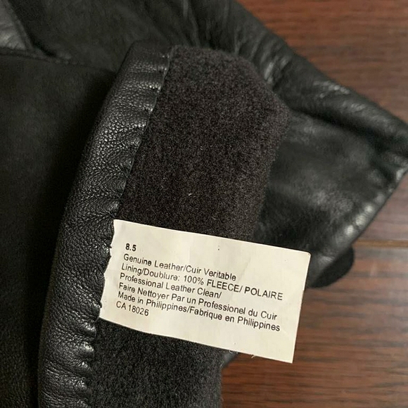 Leather touchscreen gloves - Picture 4 of 4